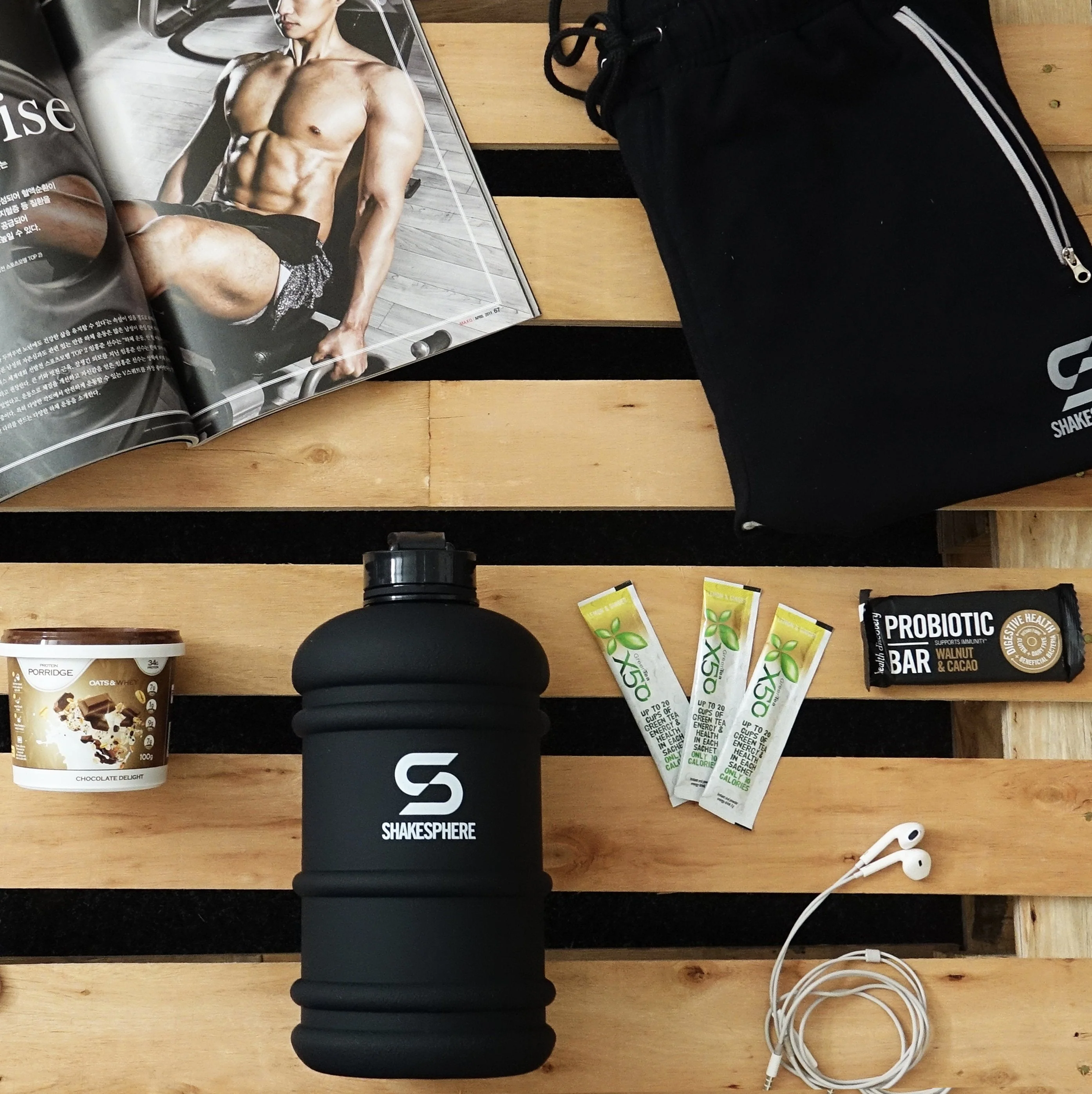 Hydration Jug 2.2L Matte Black/White Logo - Image 7