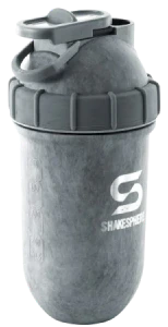 Protein shaker bottle 24.6 Fl Oz Double Wall Steel Concrete - Image 3