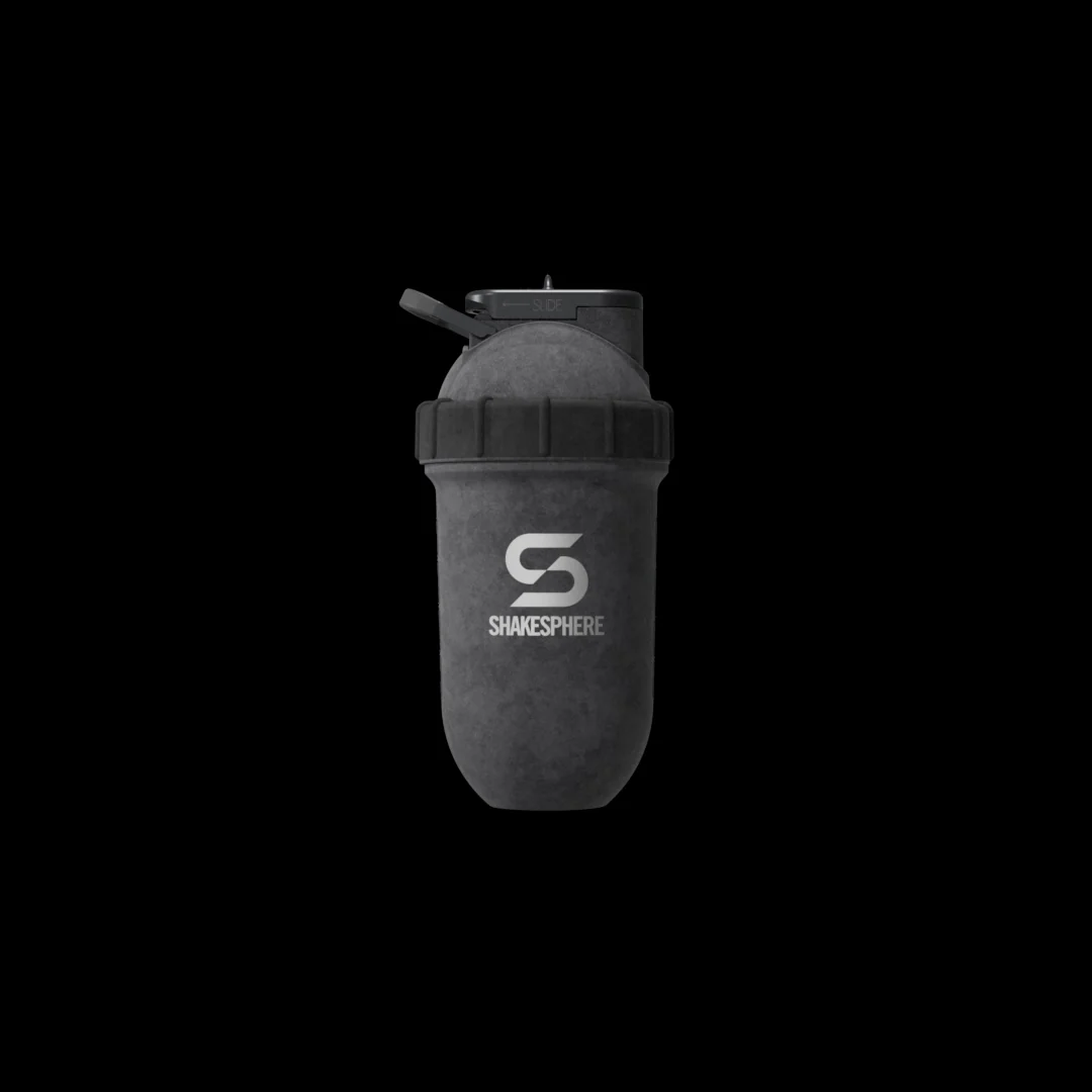 Protein shaker bottle 24.6 Fl Oz Double Wall Steel Concrete - Image 9