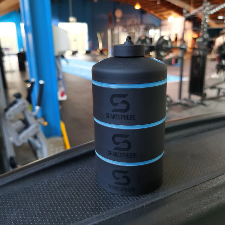 Protein Powder Stackable Storage Container 85g / 3oz, Cyan Blue - Image 10
