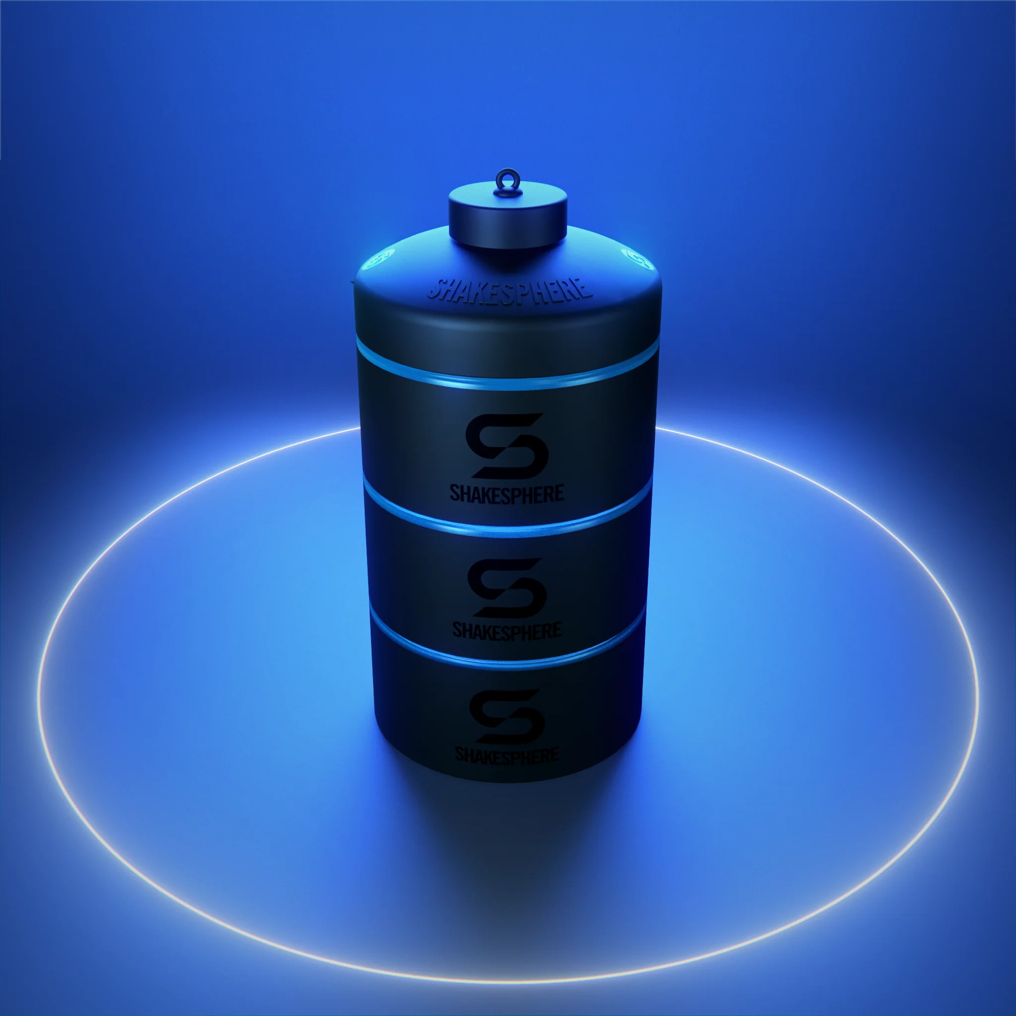 Protein Powder Stackable Storage Container 85g / 3oz, Cyan Blue - Image 7