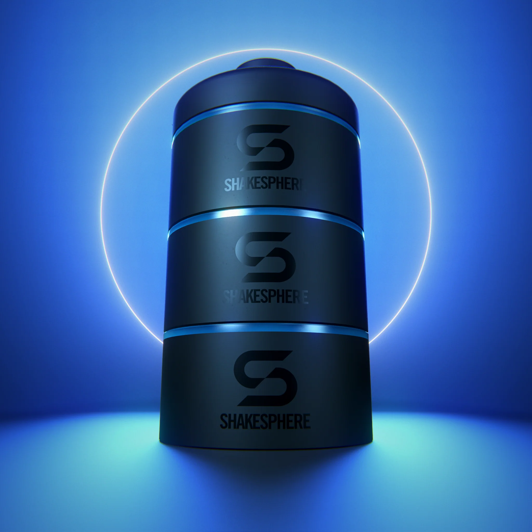 Protein Powder Stackable Storage Container 85g / 3oz, Cyan Blue - Image 9