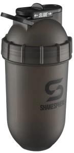 Protein shaker bottle 24.6 Fl Oz "Tumbler Original" Frosted Black/Black Logo - Image 3