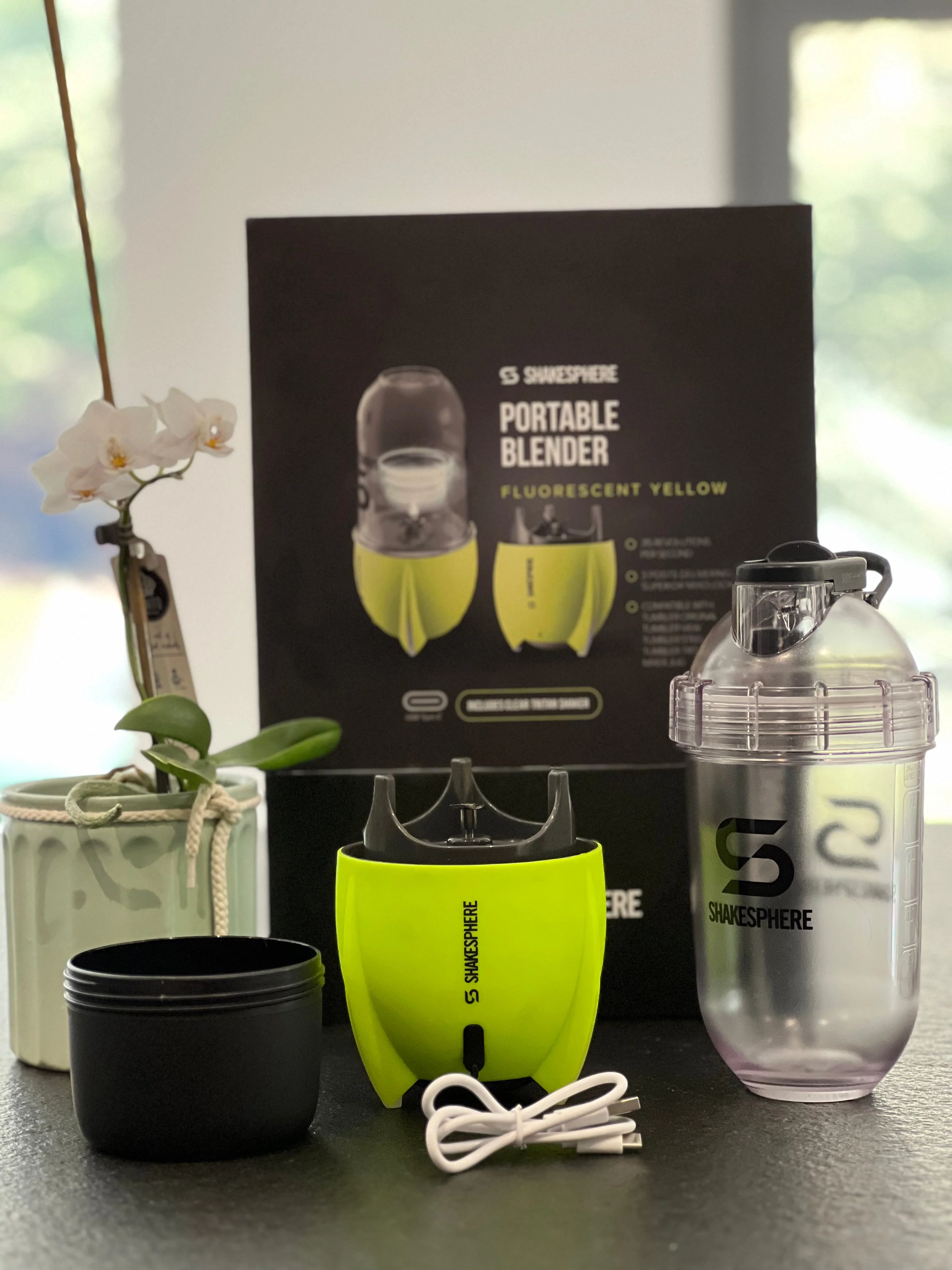 Portable Blender E-Lid Fluorescent Yellow - Image 17