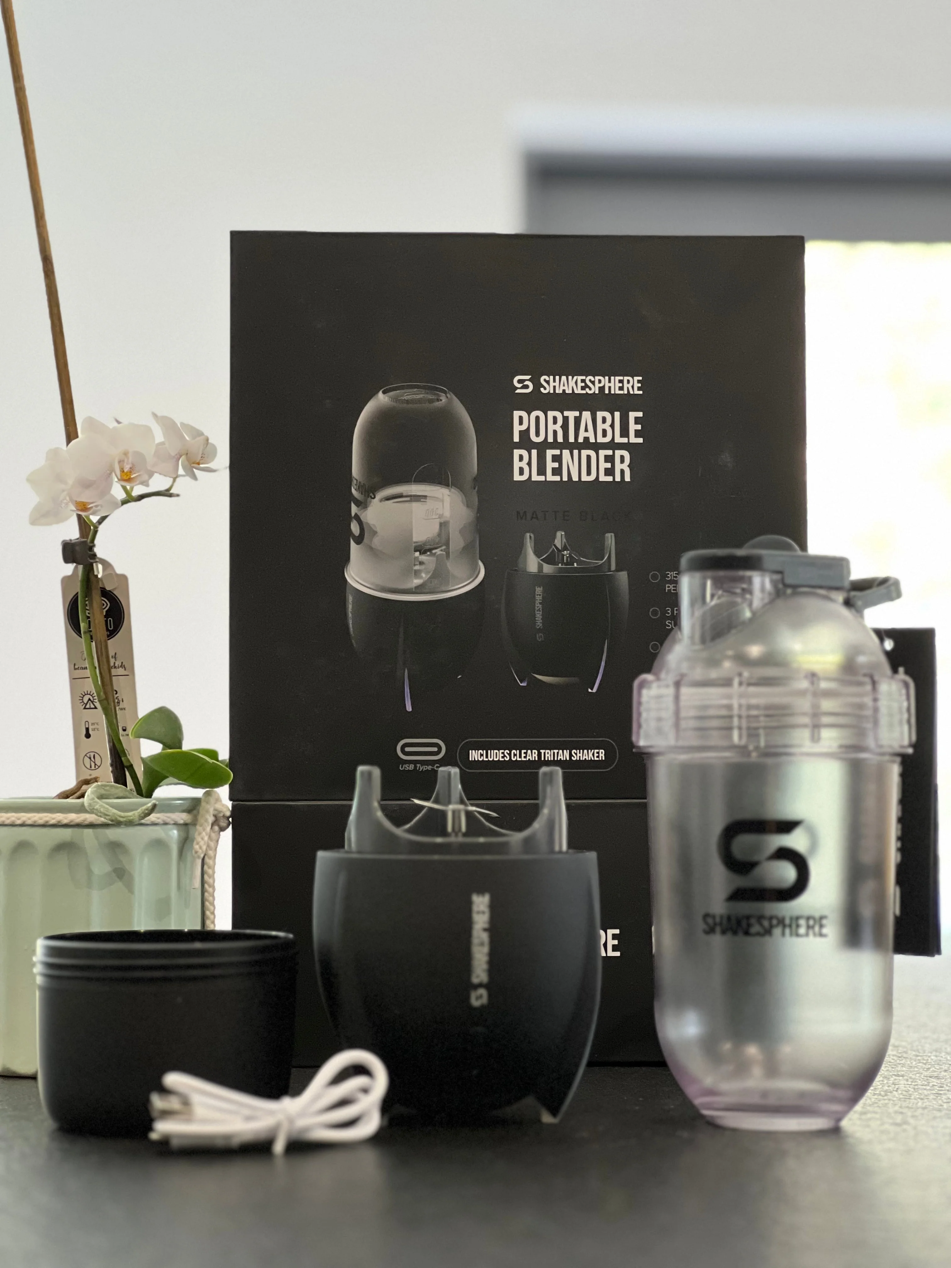 Portable Blender E-Lid Matte Black - Image 10