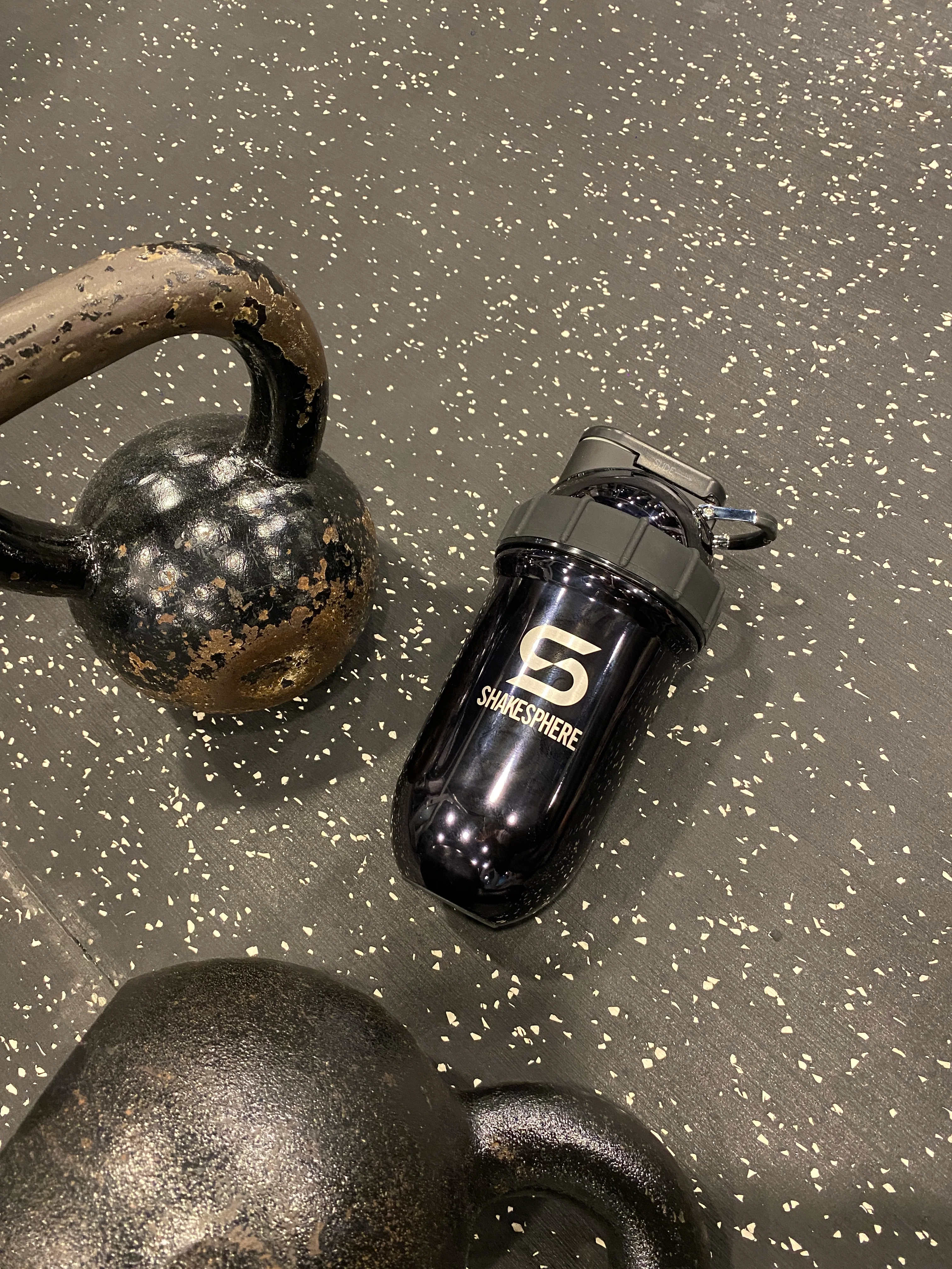 Protein shaker bottle 24.6 Fl Oz Double Wall Steel Mirrored Black - Image 10