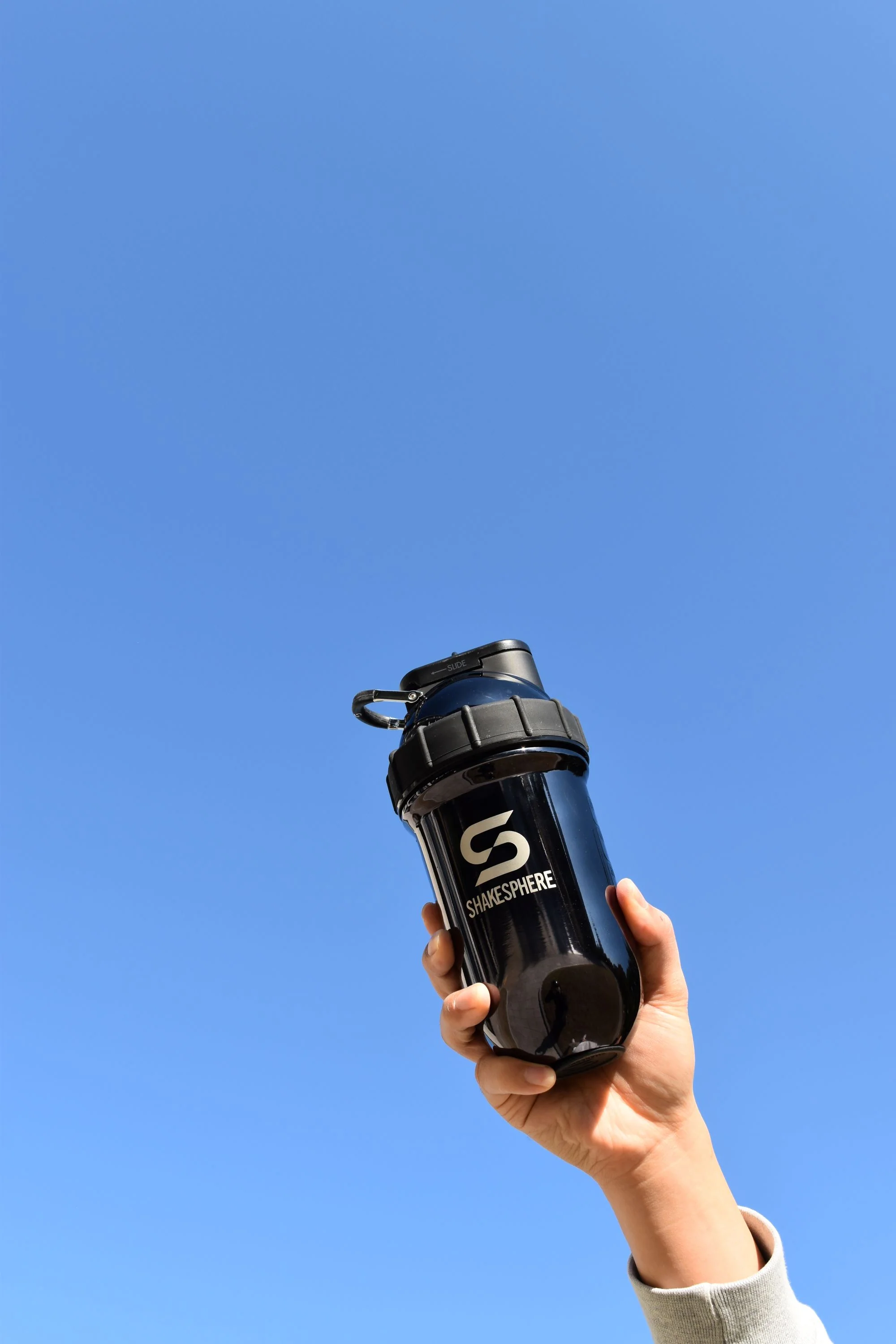 Protein shaker bottle 24.6 Fl Oz Double Wall Steel Mirrored Black - Image 8