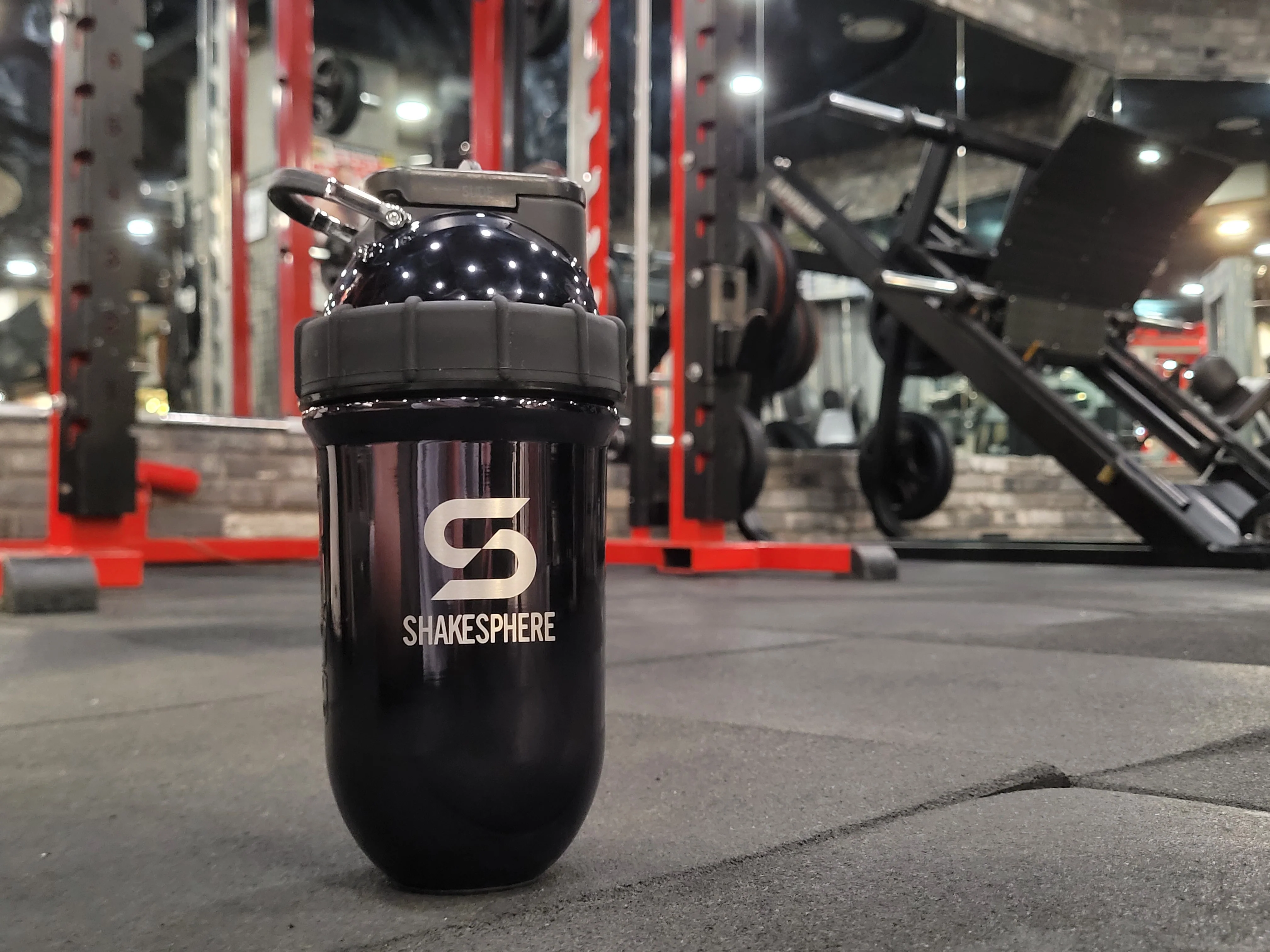 Protein shaker bottle 24.6 Fl Oz Double Wall Steel Mirrored Black - Image 9