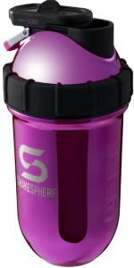 Protein shaker bottle 24.6 Fl Oz Double Wall Steel Mirrored Pink - Image 3