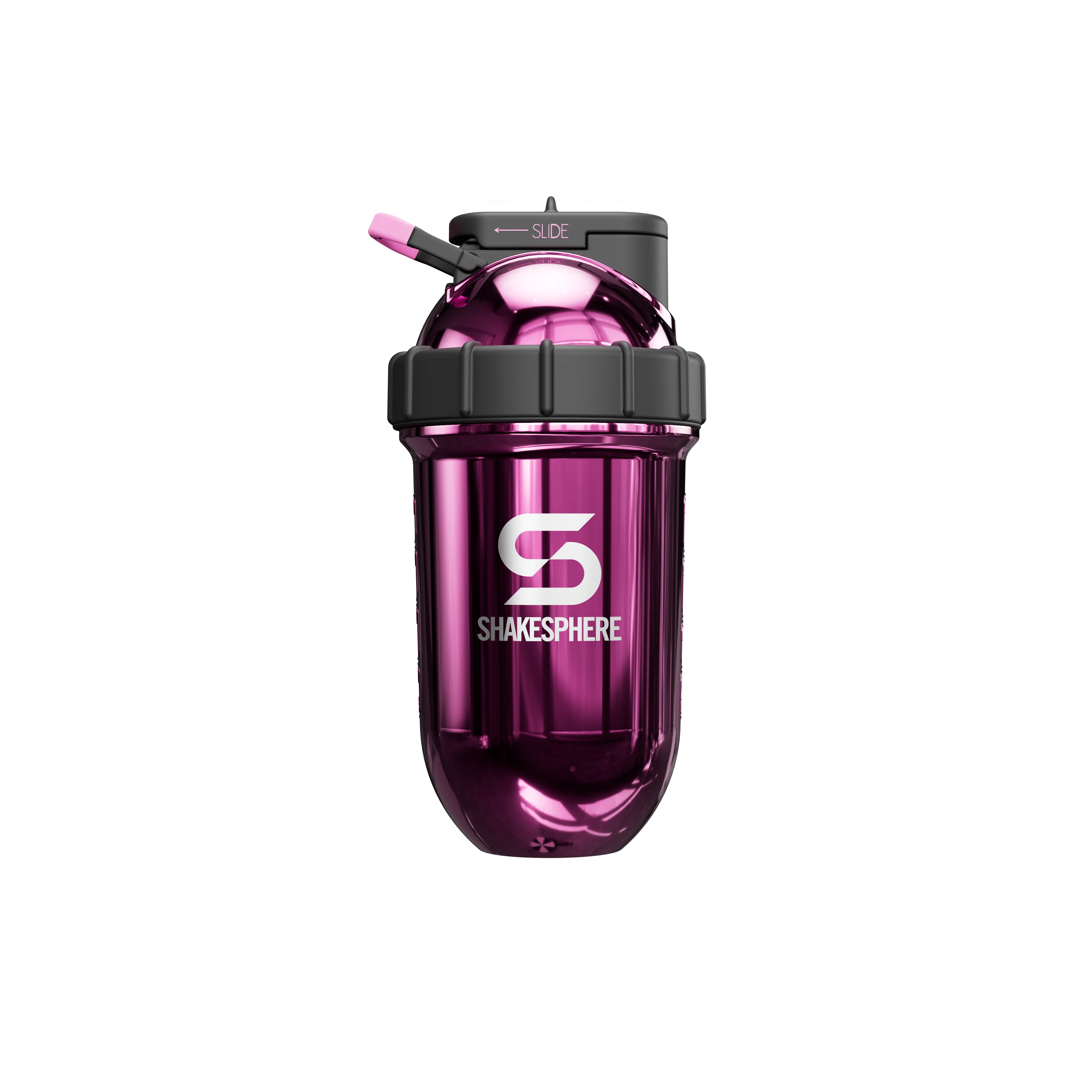 Protein shaker bottle 24.6 Fl Oz Double Wall Steel Mirrored Pink - Image 5