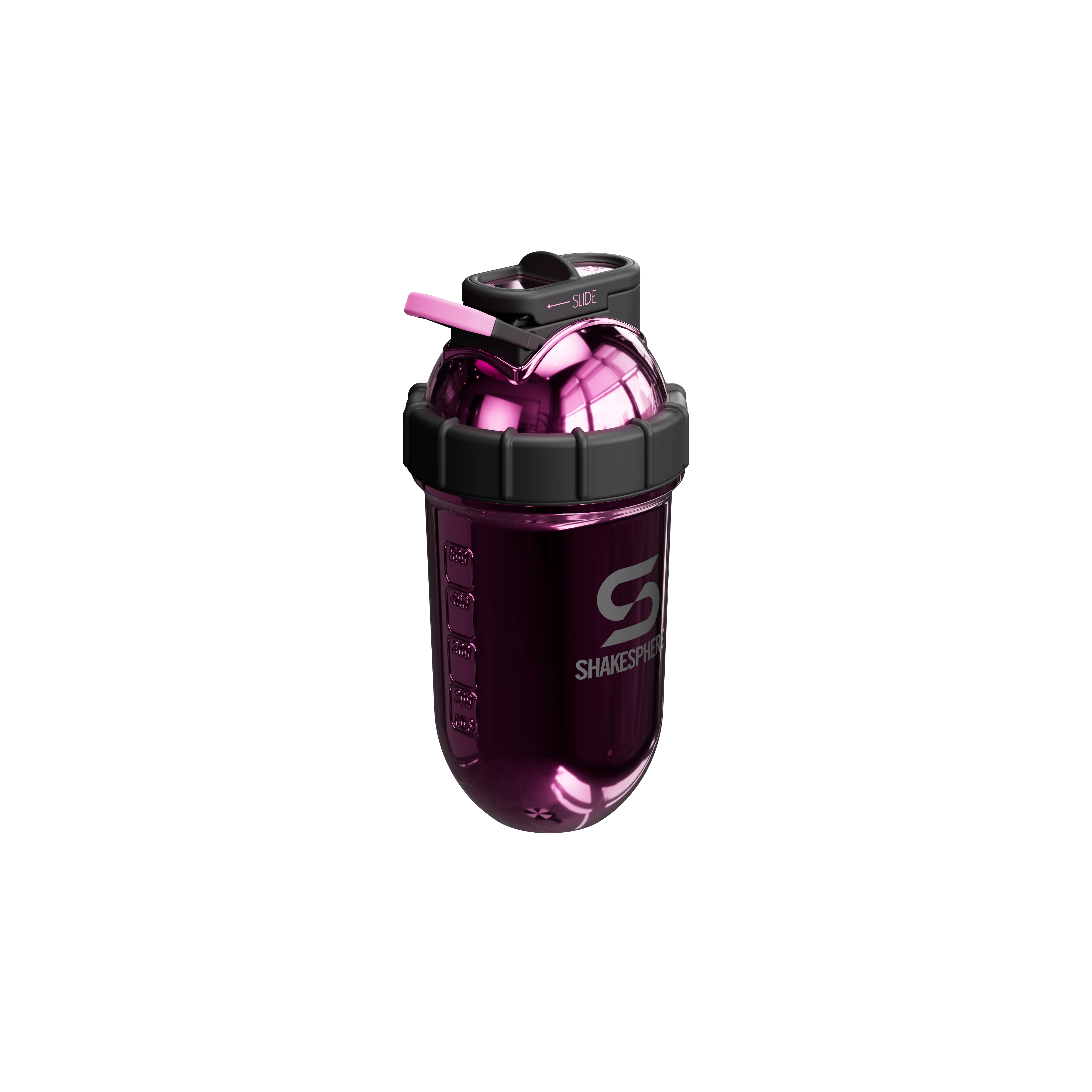 Protein shaker bottle 24.6 Fl Oz Double Wall Steel Mirrored Pink - Image 6
