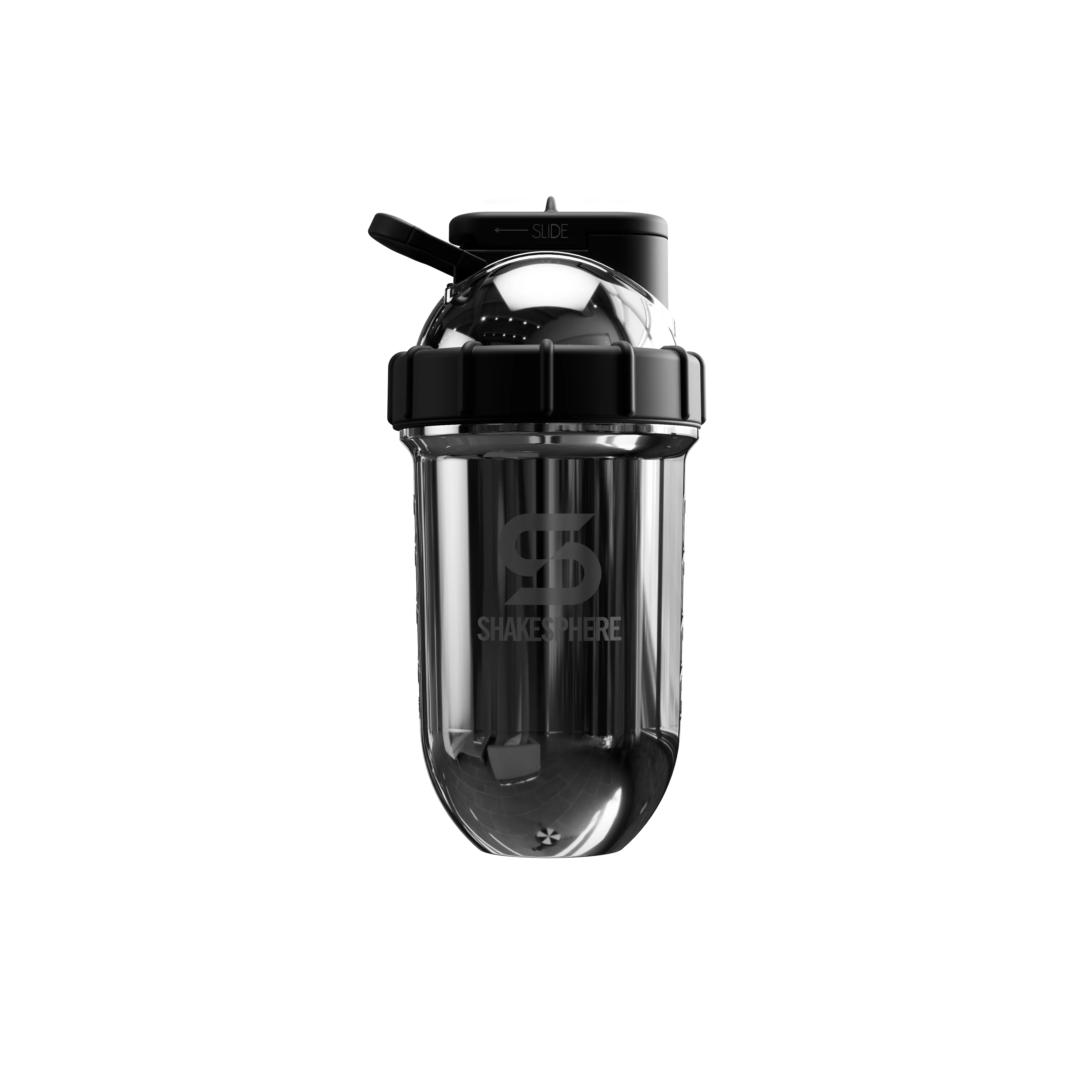 Protein shaker bottle 24.6 Fl Oz Double Wall Steel Mirrored Silver - Image 5