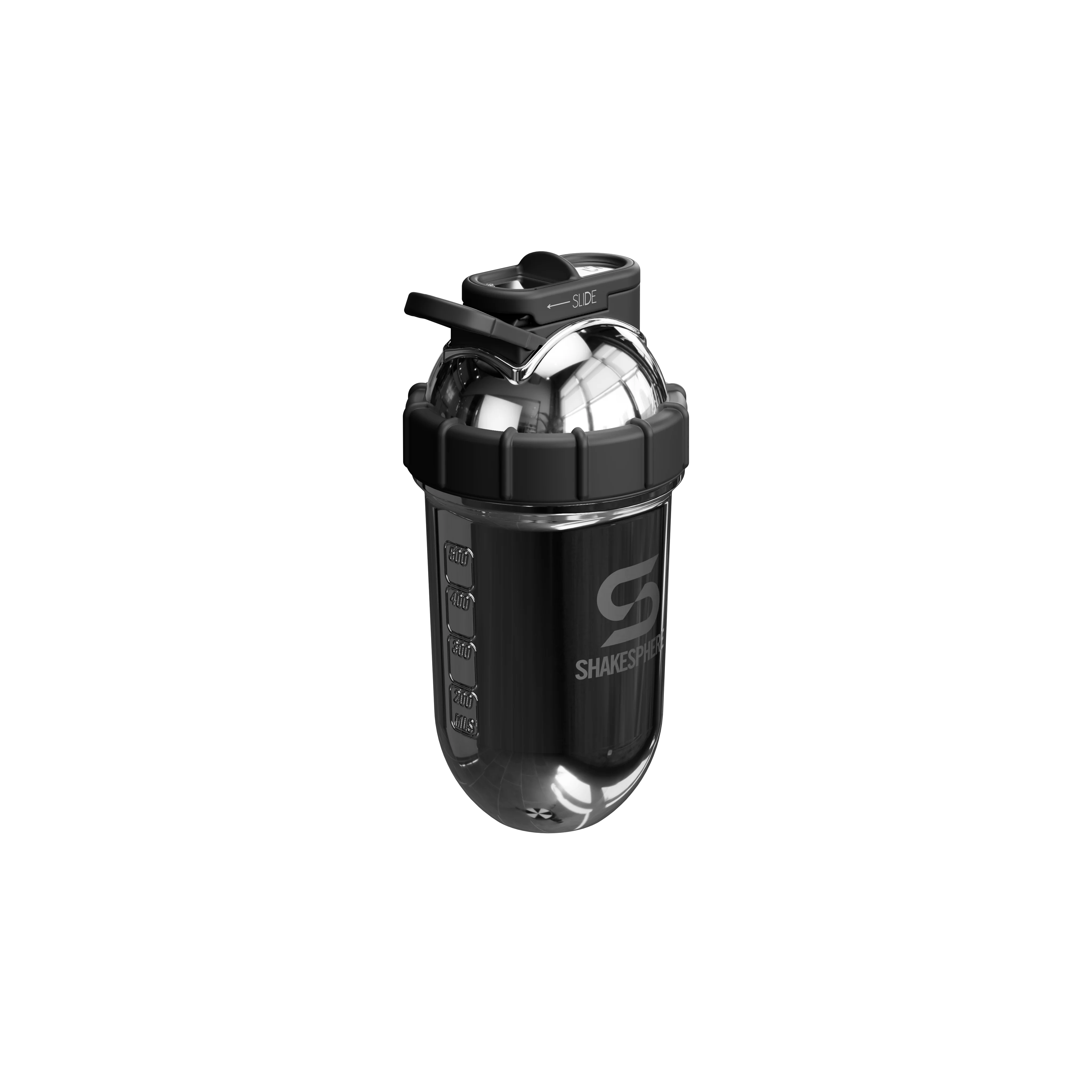 Protein shaker bottle 24.6 Fl Oz Double Wall Steel Mirrored Silver - Image 8