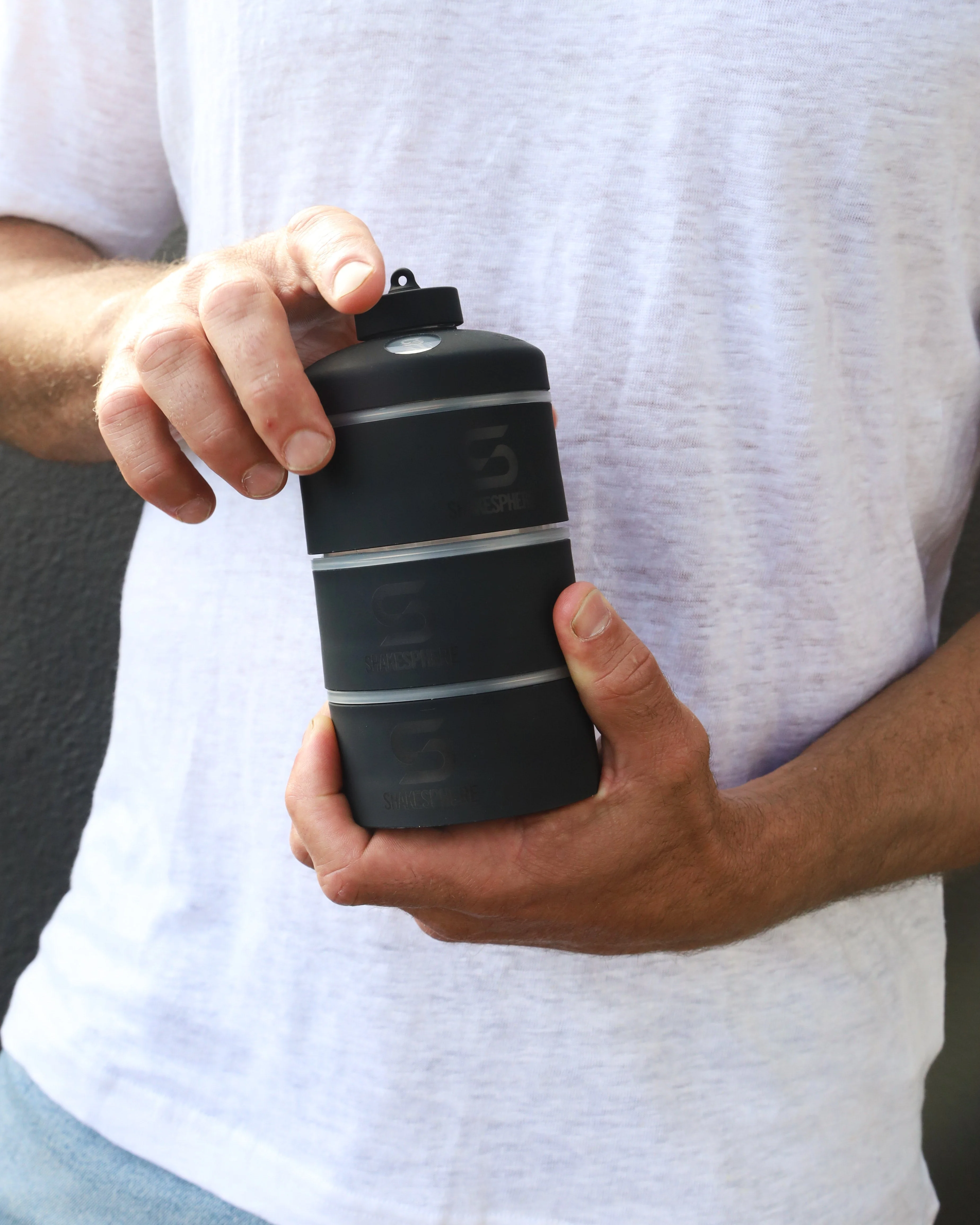 Protein Powder Stackable Storage Container 85g / 3oz, Frosted - Image 9