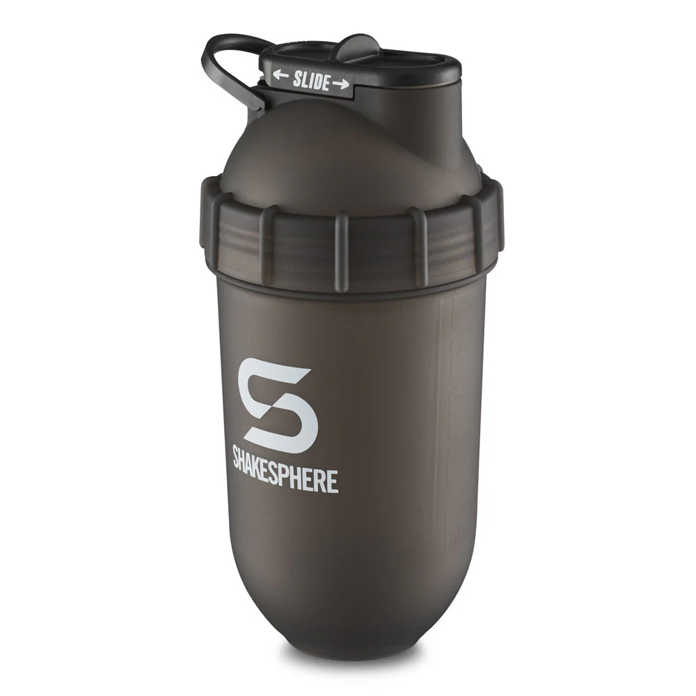 Protein shaker bottle 700mls "Tumbler Original" Frosted Black/White Logo - Image 12