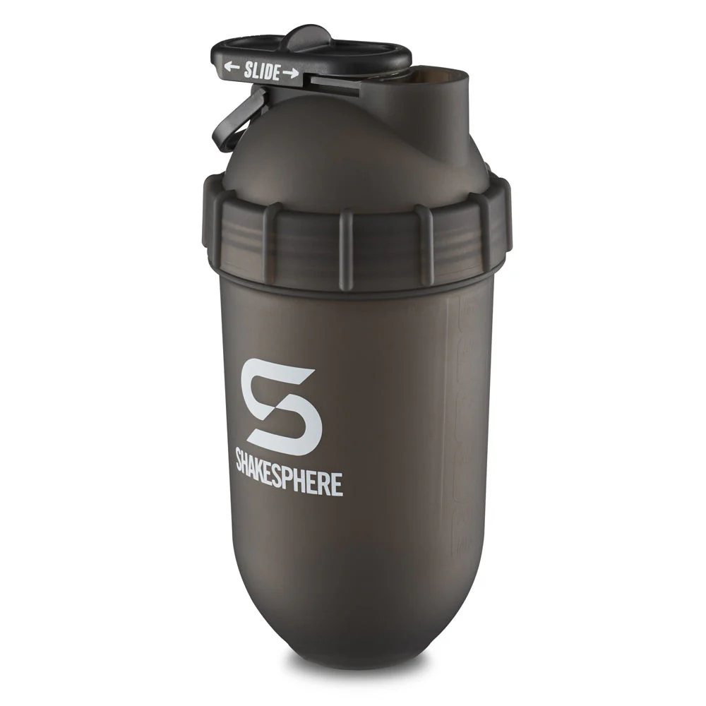 Protein shaker bottle 700mls "Tumbler Original" Frosted Black/White Logo - Image 13