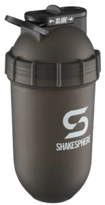 Protein shaker bottle 700mls "Tumbler Original" Frosted Black/White Logo - Image 4