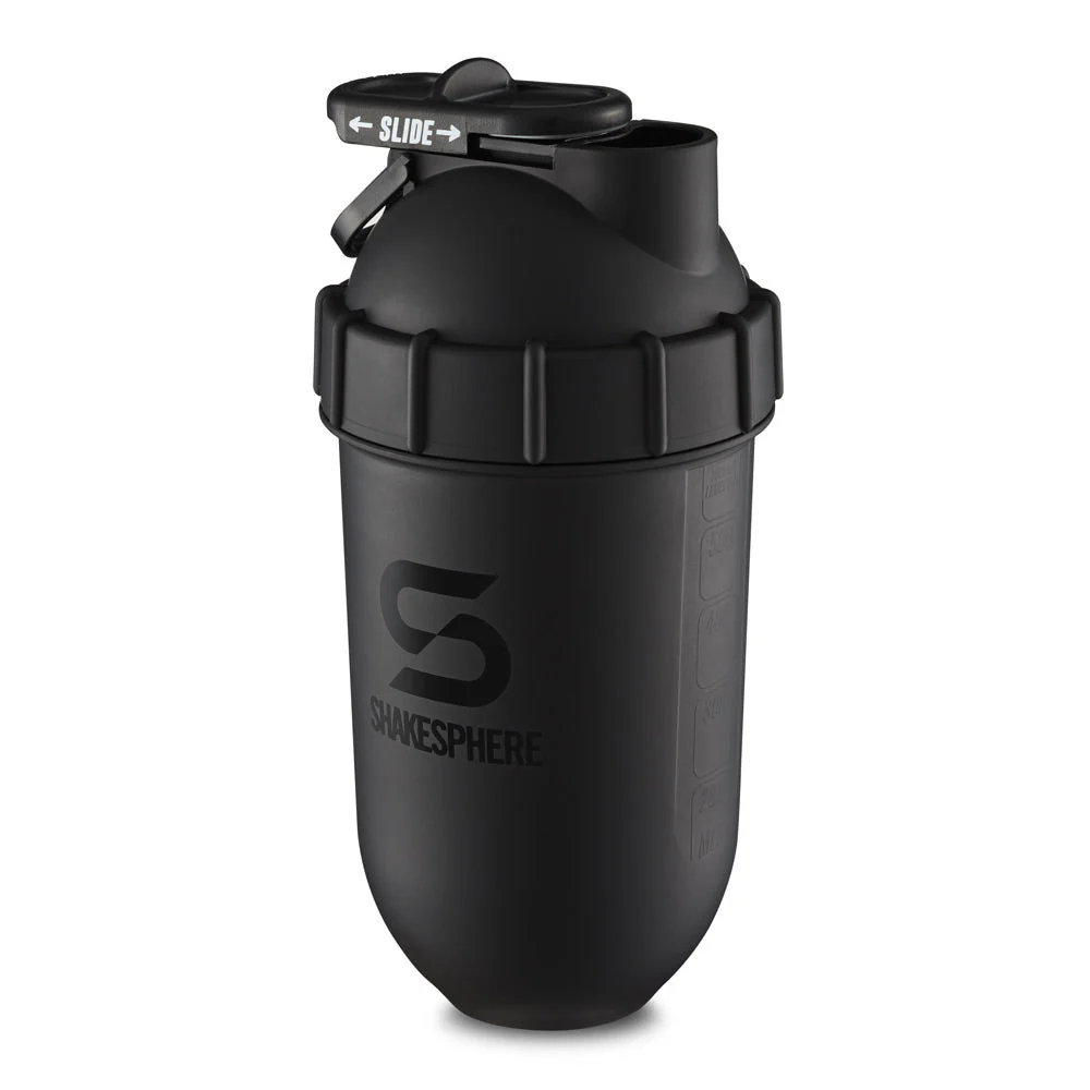 Protein shaker bottle 700mls "Tumbler Original" Matte Black/Black Logo - Image 15