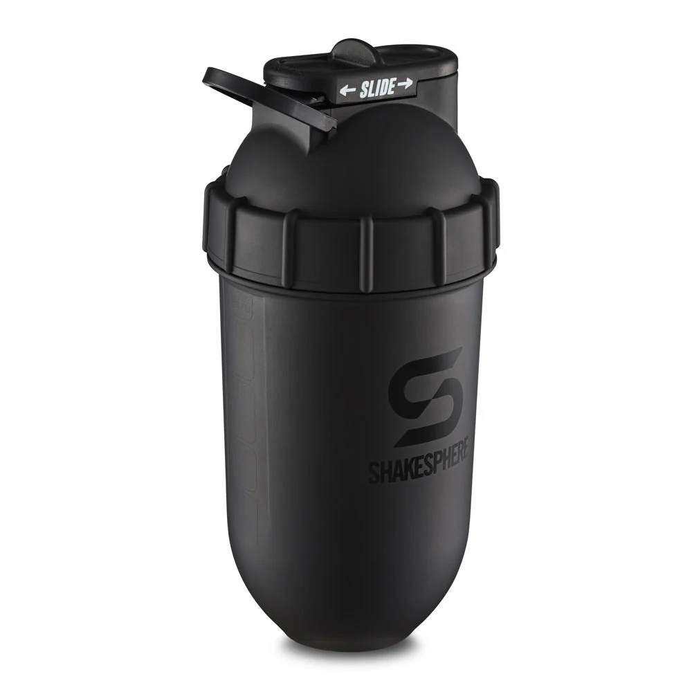 Protein shaker bottle 700mls "Tumbler Original" Matte Black/Black Logo - Image 17