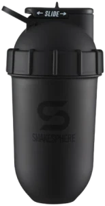 Protein shaker bottle 700mls "Tumbler Original" Matte Black/Black Logo - Image 4