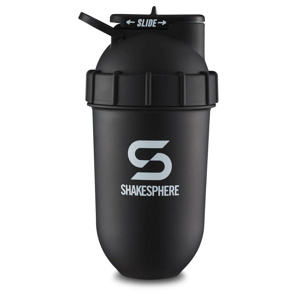 Protein shaker bottle 700mls "Tumbler Original" Matte Black/White Logo - Image 13