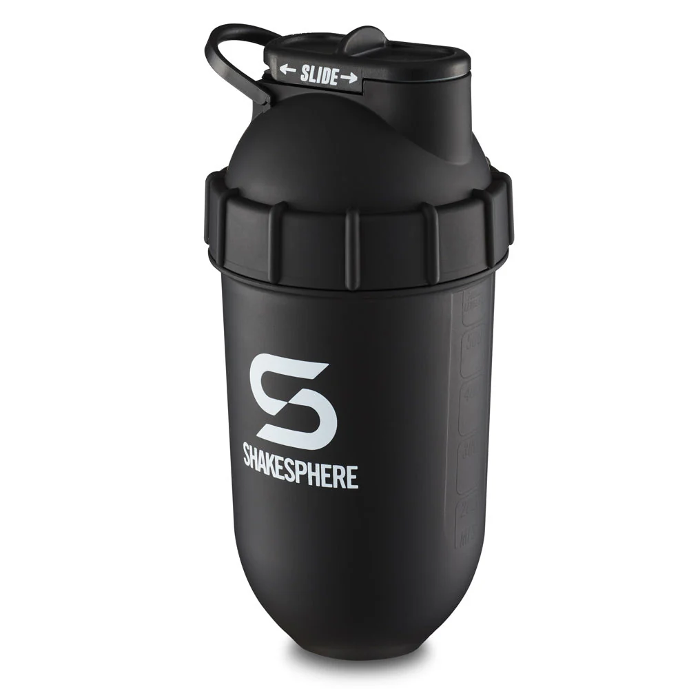 Protein shaker bottle 700mls "Tumbler Original" Matte Black/White Logo - Image 16