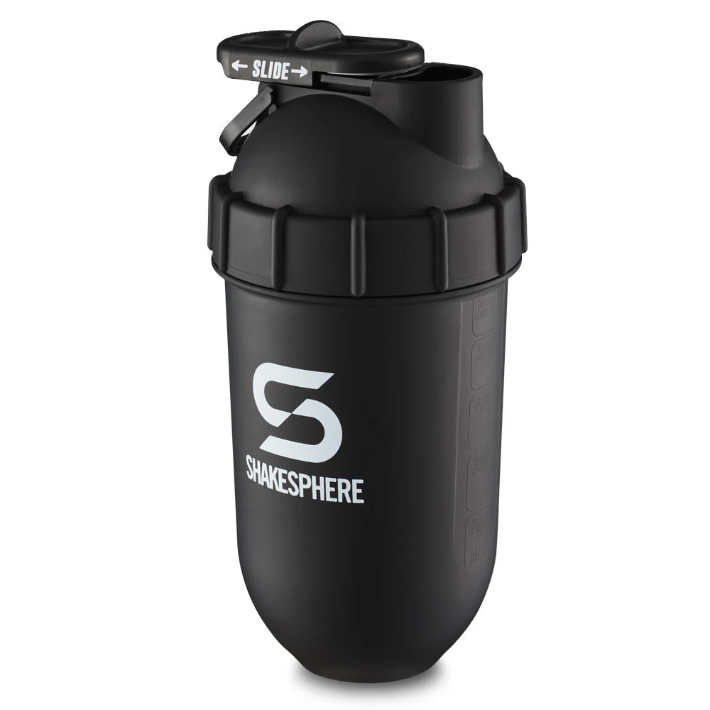 Protein shaker bottle 700mls "Tumbler Original" Matte Black/White Logo - Image 18