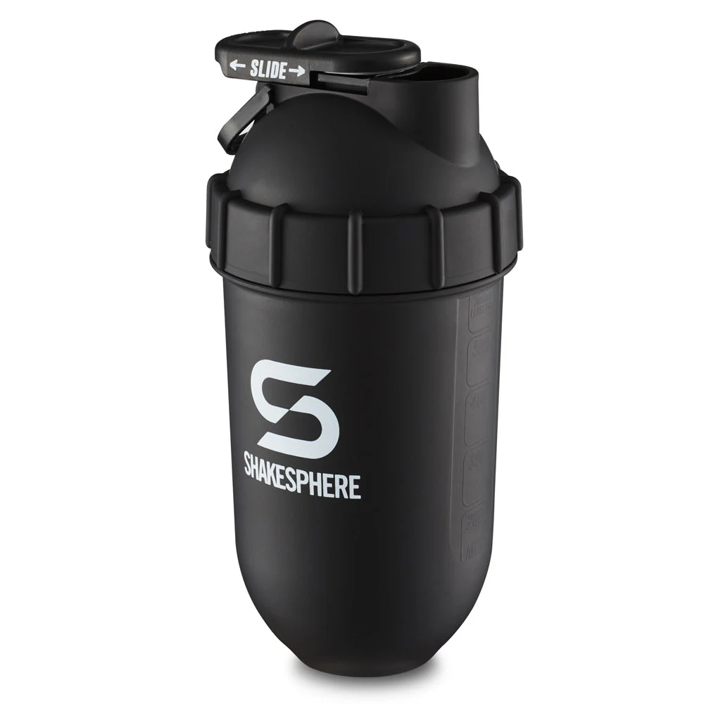 Protein shaker bottle 700mls "Tumbler Original" Matte Black/White Logo - Image 19
