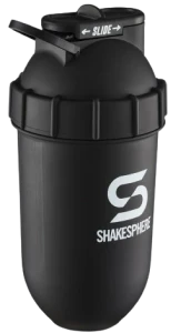 Protein shaker bottle 700mls "Tumbler Original" Matte Black/White Logo - Image 3