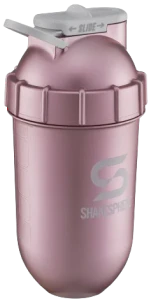 Protein shaker bottle 700mls "Tumbler Original" Rose Gold/White Logo - Image 3