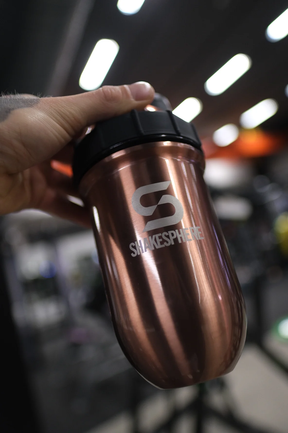 Protein shaker bottle 24.6 Fl Oz Tumbler Double Wall Steel Copper - Image 4