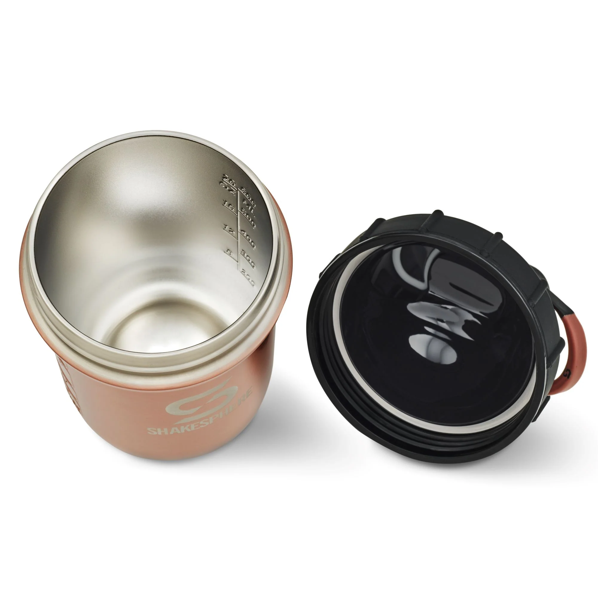 Protein shaker bottle 24.6 Fl Oz Tumbler Double Wall Steel Copper - Image 5