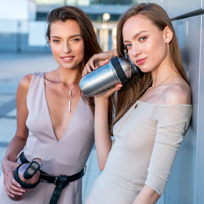 Protein shaker bottle 24.6 Fl Oz ShakeSphere Tumbler Double Wall Steel Original - Image 9